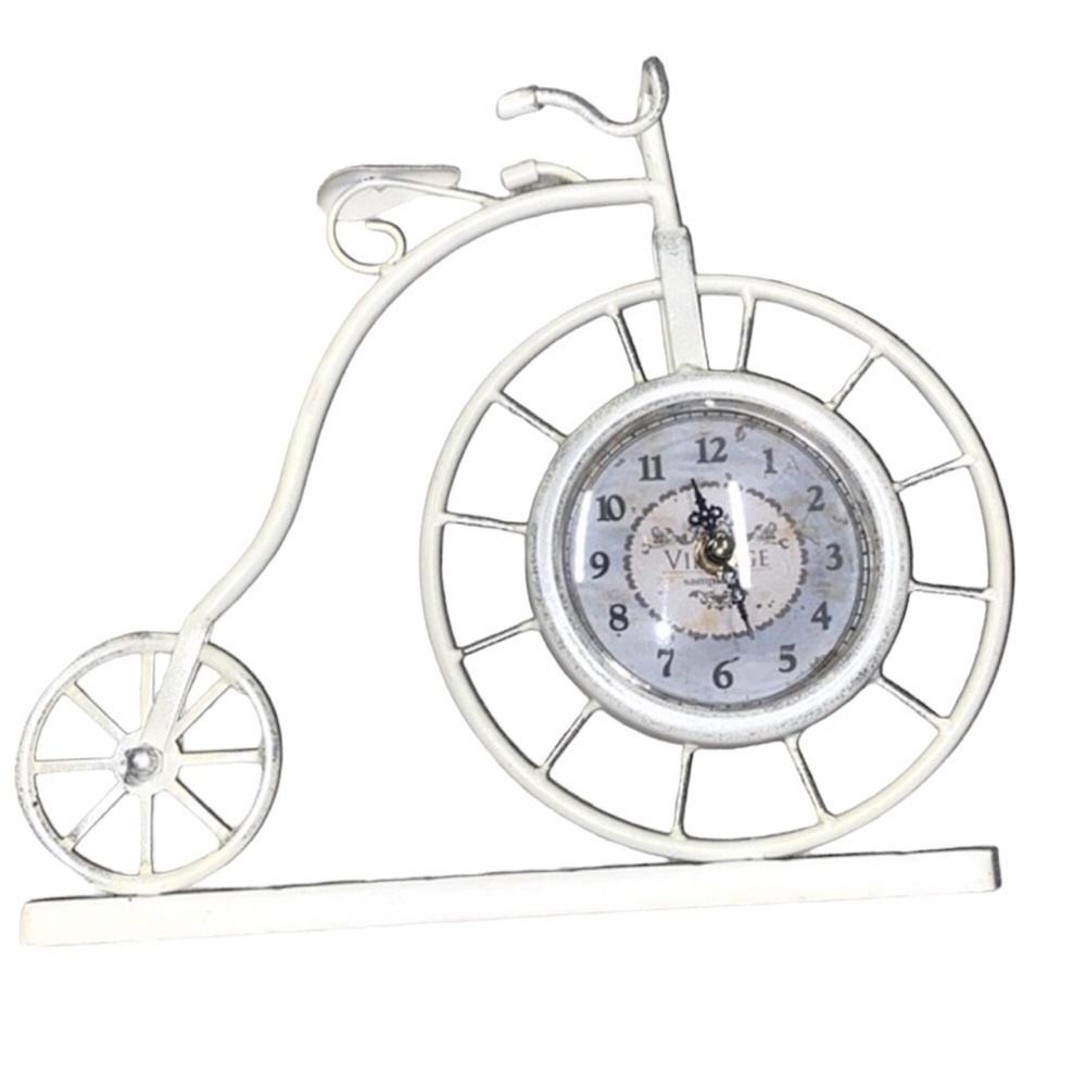 Vintage style bicycle clock